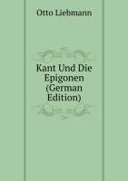 Kant Und Die Epigonen (German Edition)