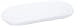 Moba Cotton Fitted Moses Basket Sheet (White)
