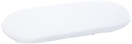 Moba Cotton Fitted Moses Basket Sheet (White)