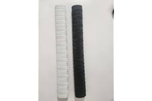 GENERIC White and Black Set of 2 Excellent Quality Cricket Bat Grips Design