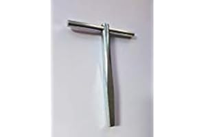 LEWIS LOCKS LTD T Key Square Drive (for use on Most Budget Locks Doors Horseboxes Bus Coach Trailers Boat Gas Loft Hatch Key). 100mmx80mmx6-9mm Taper