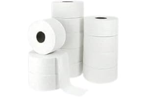 DSTOCK60-12 Papier toilette MINI JUMBO 2 plis, 200 mètres - 100% pure ouate blanche. Papier toilette économique.