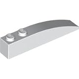 LEGO CITY - 5 KEILSTEINE DACHSTEINE SCHR�GSTEINE 6x1 in weiss - 42022 - STEINE