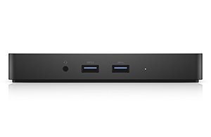 Dell WD15 USB-C Dock with 180-Watt Adapter, Dual FHD Display or One QHD Display, 3 x USB 3.0, GB LAN, Genuine UK Dell Part 452-BCDB (CTJ91)