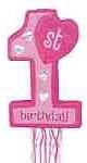 First Birthday Age 1 Pinata (Pink Or Blue)