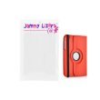 JAMMYLIZARD | ROT 360 Grad rotierende Lederhülle Smart Case für das Samsung Galaxy Tab 3 8.0 voll kompatibel mit der Sleep-Funktion, inkl. Displayschutzfolie - 5