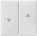 Produktbild Merten Wippe mit rechteckigem Symbolfenster, System Fläche, weiß, 411894