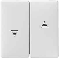 Preisvergleich Produktbild Merten Wippe mit rechteckigem Symbolfenster, System Fläche, weiß, 411894