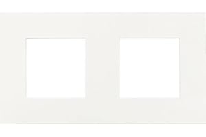 CABLEPELADO Marco compacto para 2 elemento Niessen Zenit | Marco de 2 elemento y bastidor | N2272BL | 85x156 mm | Apto para superficie y empotrar | Color Blanco | 2 Elementos