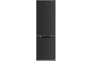 CHiQ FBM260L - Frigorífico combi 260L (187L + 73L congelador), Low Frost, Color Inox Oscuro, Puertas Reversibles, Altura 1.76m, Compresor con 12 años garantía