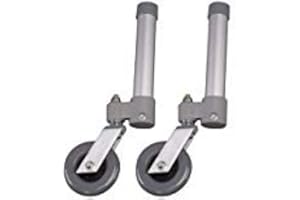 Rehamed by Intermed - Deambulatore con ruote piroettanti per adulti - Grigio - Metallo o Plastica