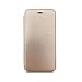 Produktbild iCandy Book Case passend für das Apple iPhone 8/7 - Transparente Schutzhülle Goldener Front