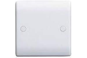 BG SUPPLIED BY THE LAMP POST BG Nexus 894 - Slimline 1 Gang Blank Plate White Cover Plate