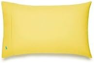GMTEXTILE 100% Egyptian Cotton 200 TC Pair of Pillowcases, MUSTARD