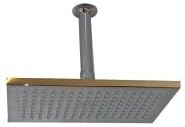 OurTaps Quality All Metal Rectangular 'Square Style' Shower Head (9" x 5.5") & 4" Ceiling Mounted Arm - 074C