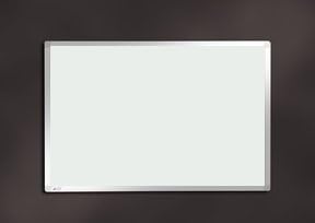 Pitts Presentation 1200 x 900 mm Noticeboard with Aluminium Frame Camira Class 0 Fire Rated Lucia Fabric - Adobo