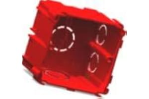 JSL Cajas empotradas para ladrillo (Caja para mecanismos) 75 x 75 x 60mm negro