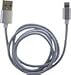 Produktbild Peter Jäckel USB Data Cable für Apple iPhone Lightning Rubber Silver mit Sync- und Ladefunktion