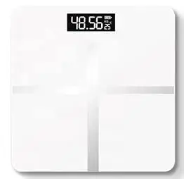 ALFA : Thick Tempered Glass Lcd Display Digital Weighing Machine , Weight Machine For Human Body Digital Weighing Scale, Weight Scale (WS - WHITE)