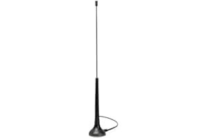 ALDA PQ Antenna ad asta per 3G, 2G, GSM, WLAN, Bluetooth, HSDPA, UMTS, reti WiFi con base magnetica e la spina SMA/M con cavo 2,5 m connessione con 5 dBi gain