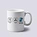 Produktbild Eat Sleep Dr Who-Through Space and Time Tasse, Keramik, 11 Unzen beiden Seiten