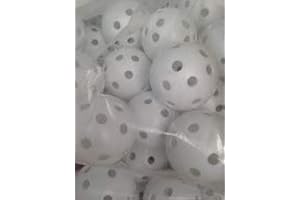 JL Golf 24 Pcs white Airflow Hollow Perforated Plastic Practice Training Ball