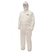 Produktbild Kimberly Clark 96850 Kleenguard A50 Atmungsaktiver Begrenzt Sprühdichter und Partikeldichter Schutzanzug mit Kapuze, XX-Large, Weiß (25-er pack)