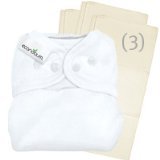 Econobum One Size Resuable Cloth Nappy - 1 Cover with 3 Prefolds