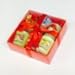 Yankee Candle Fruit Samplers -6 Pack including MANGO PEACH SALSA- Gift Wrapped in Red Box & red tissue.