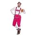 Produktbild Folat 63387 Pink Lederhose Latzhose Oktoberfest Hose Herren Kostüm Gaywiesn