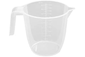 MK HOME TEXTILE 2 Liter Lightweight Measuring Jug Sturdy and Hardwearing, Made with 100% Non-Toxic Clear Plastic Water Jugs Stackable Dishwasher Microwave Safe (2 Liter)