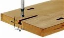 Festool Fraise à Rainurer en T HW avec queue de 8mm HW S8 D10,5/NL13