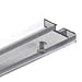 Produktbild Gardineum Gardinenschiene Vorhangschiene, Aluminium, weiß, Glatte, glänzende Oberfläche, 2-läufig, vorgebohrt, hochwertig, flach - 1,20 m