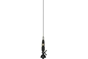 Sirio Antenne MINI SNAKE 27 BLACK, Antenna CB Veicolare, Frequenza 26.5-27.4MHz, Base NE, Potenza Massima 40W Short Time, Stilo Inox Nero, Inclinabile 180°, Altezza 0,65mt, cavo 4mt in dotazione