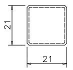 4er Packung Original KGM Ecktürme Eckstäbe Ecken 65mm (klein) aus Holz (lackiert) für weiße Leisten z.B. Altberliner Hamburger Profil - 7