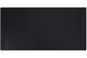 KINGFOM Sottomano Scrivania Pelle, Tappetino Scrivania Grande, Tappeto Scrivania Copri in Similpelle PU per Ufficio e Uso Domestico, Doppia Facciata (Singolo Nero, 80x40cm)