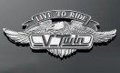 Emblema en relieve. Emblema autoadhesivo Aguila \"Live to Ride\" - formato mediano ...