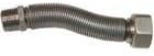 Stainless steel connectors for Heater and Plumbing 1/2" x 1/2" - Length 110-210 mm