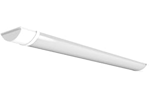 4lite Indoor Batten (White) 3400lm 4ft Cool White IP20 Rated Twin LED Integrated 30W Strip Light - 4L3/2011-4Yr Guarantee