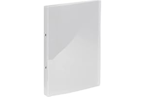 Kangaro Ringbuch Transparant (PP, DIN A4, 2-Ringe 16mm O-Mechanik, Rücken 20mm)