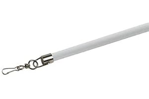 NEW EDGE BLINDS White Curtain Draw Rod (Pack of 2) (125CM)