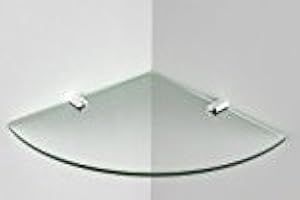 Expression Products Acrylic Corner Shelf tough 5mm acrylic - size 200mm - approx 8" - Glass Effect