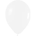 Plain White 12 Inches Helium Quality Latex Balloons - Pack of 50