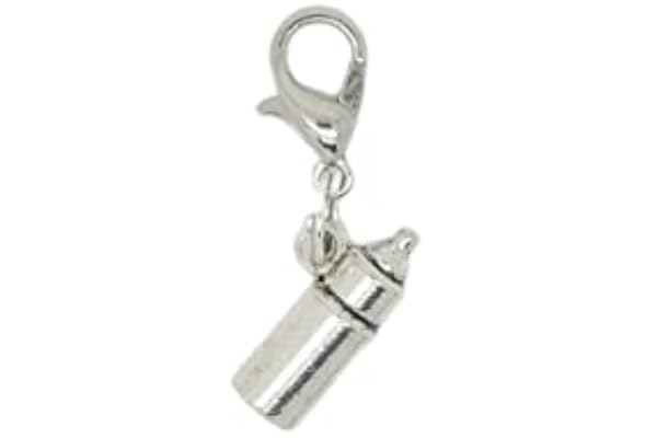 Breloque Charm pour Bola de Grossesse ou pour Mettre sur un Bracelet Collier Porte Clé Biberon 3D