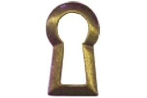 ANTIKHOF Möbelbeschlag Schlüsselrosette, Messing gegossen,Grösse: 1,3 x 2,0 cm Bestellnummer: RS15M/MP/CH/N, Patiniert/Dunkelbraun