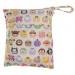 Cute Cartoon Two Zipper Pockets Waterproof Reusable Baby Cloth Diaper Nappy Wet Dry Storage Bag Tote