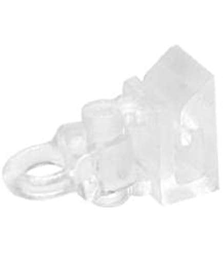 Lot De 4 Supports à Ressort Pour Stores Romains - Compatible Rails 21 Mm, Dimensions 45x28x25 Mm, Blanc