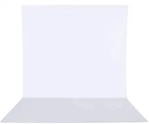 Boltove 6FTX9FT White Backdrop Background Rod Pocket for Photography Backdrop,Photoshoot Background,Video Production, Home Decoration,Weddings, Newborns, Product Photography, Screen Video, Curtain