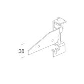 DISANO ILLUMINAZIONE ACC900 - STAFFA REGOLABILE 900 ZINCATO