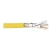 Produktbild Leoni Duplex-Verlegekabel MegaLine F6-90 S/F Dx, Cat 7, S/FTP, PiMF, gelb, 500 m Einwegtrommel